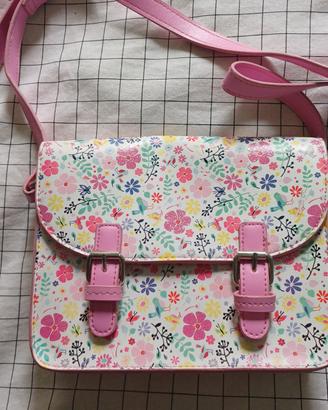 borsa bambina rosa con fantasia 