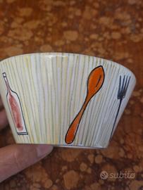 ciotola decorata a mano Rometti 