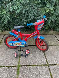 Bici bambino Paw Patrol 3-5 anni con rotelle