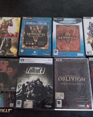 giochi pc fallout oblivion morowind star wars ecc