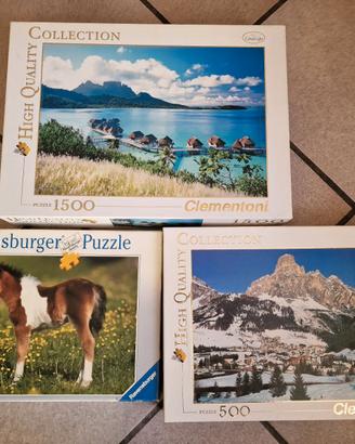 Puzzle Clementoni e Ravensburger