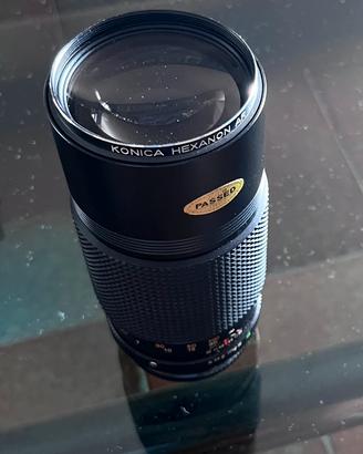 Obiettivo Olympus con custodia