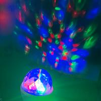Lampada Led disco rgb rotante effetto luci party