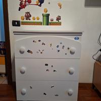 fasciatoio in legno con cassetti