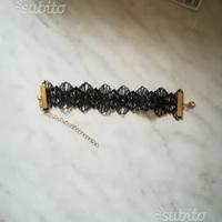 Bracciale in pizzo nero