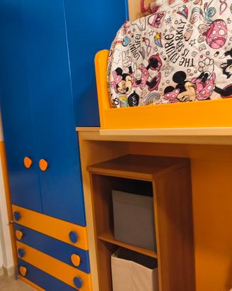 cameretta a ponte con soppalco