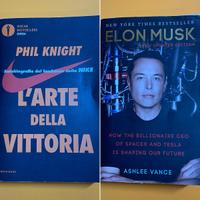LIBRI Autobiografia Phil Knight (Nike) + Elon Musk
