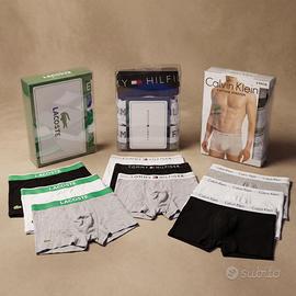 Boxer tripack per uomo lacoste calvin tommy