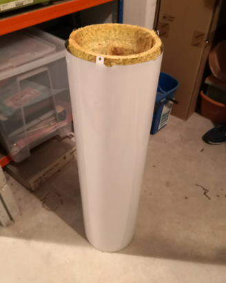 Tubo inox coibentato in lana di roccia
