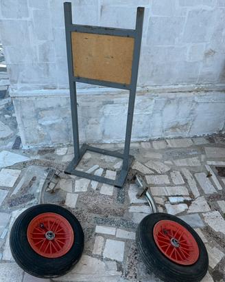 Supporto motore fuoribordo + ruote alaggio gommone