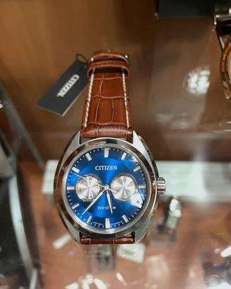 Citizen Eco-Drive BU4011-11L blu pelle cartellino