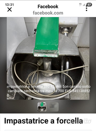 Impastatrice a forcella 380w 40 chili centralina c