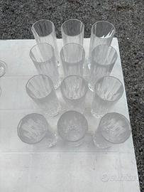 Set bicchieri in cristallo