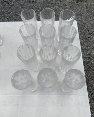 Set bicchieri in cristallo