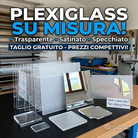 Plexiglass Su Misura - Trasparent, Satinat, Specch