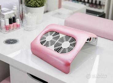 Aspiratore per polvere unghie 48W rosa

