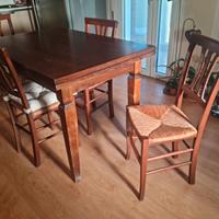 tavolo cucina noce scura