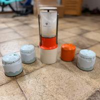 Lanterna a gas vintage 5 cartucce gas butano 190gm