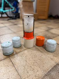 Lanterna a gas vintage 5 cartucce gas butano 190gm