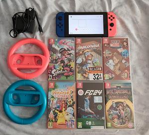 nintendo switch + splatoon+ accessori