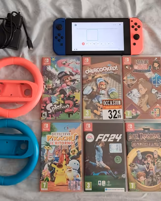 nintendo switch + splatoon+ accessori