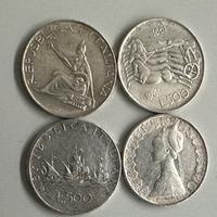 96 monete da 500 lire in argento