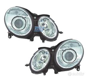 FARI PER MERCEDES CLASSE E W211 02-06 LENTE CROMAT