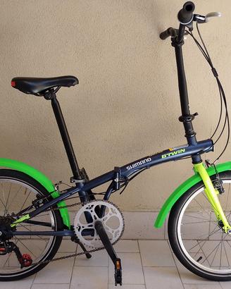 Bici pieghevole b-twin con marce 