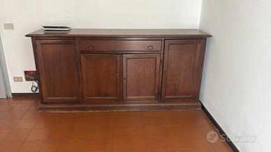 Credenza Classica il legno a 4 ante e cassettone