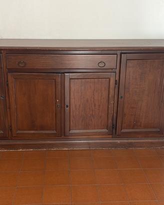 Credenza Classica il legno a 4 ante e cassettone
