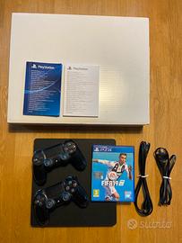 Ps4 1000gb, 2 joystick, fifa 19