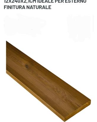 Doghe Listoni Legno Pino Thermowood 240cm×12x2.1