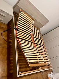 Letto matrimoniale elettrico con comodini