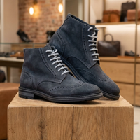 Stivaletti Geox Uomo in Camoscio Grigio Taglia 42