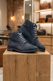 Stivaletti Geox Uomo in Camoscio Grigio Taglia 42