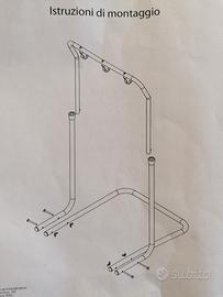 piantana per trazione a letto