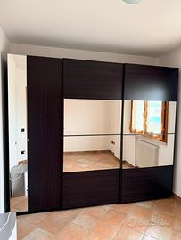 Armadio IKEA PAX 275x60x236 Marrone-Nero