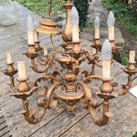 Lampadario fiorentino a 12 luci