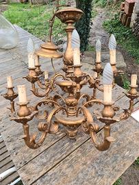 Lampadario fiorentino a 12 luci