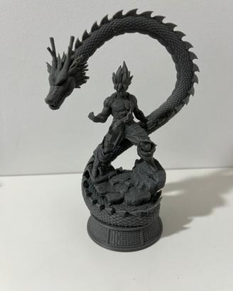 Kit Statuetta Goku e Drago Shenron 3D 15cm - PLA