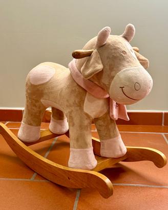 Dondolo Noukie’s a forma di mucca – struttura in l