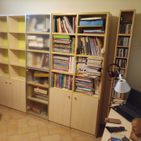 Libreria con sportelli