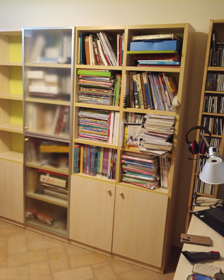 Libreria con sportelli