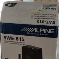 Subwoofer in cassa amplificato SWE-815 ALPINE 300W
