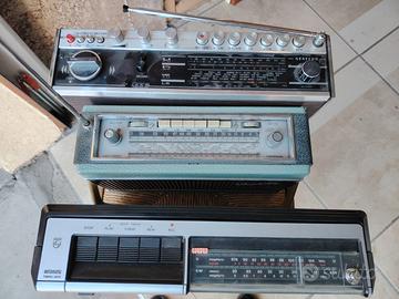 Lotto tre radio a transistor