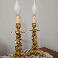 Abat-jour Putti in bronzo