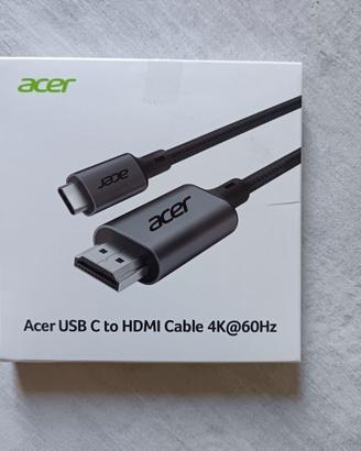 Cavo Acer USB-C a HDMI 4K @ 60Hz - Nuovo in confez