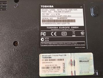 TOSHIBA SATELLITE L500