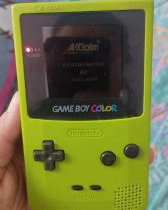 Game Boy Color Verde Kiwi  scatola + istruzioni