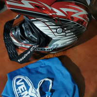 Casco motocross Lazer Hawk Mx6 XL 1250g+ base masc